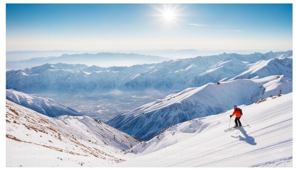 La Sierra Nevada granadina el destino perfecto para esquiar con vistas al mar