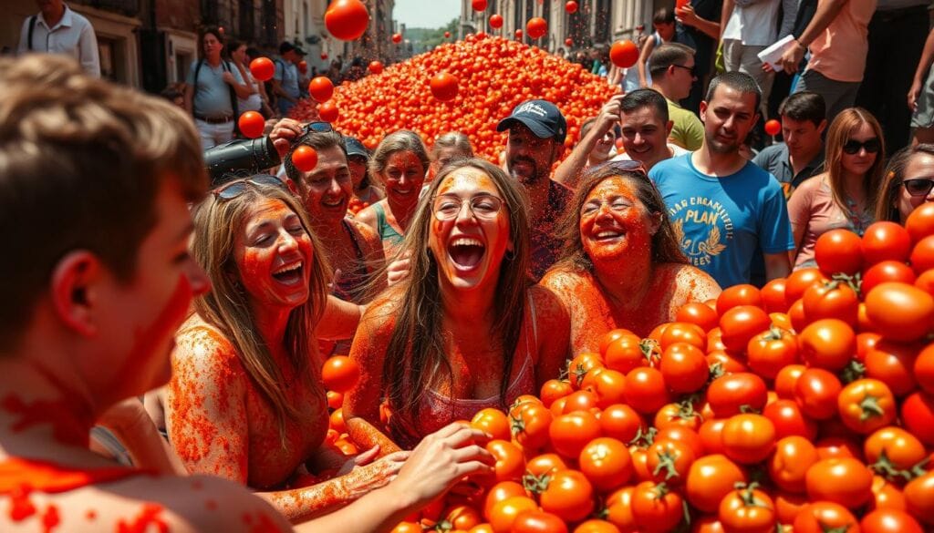 La tomatina de Buñol