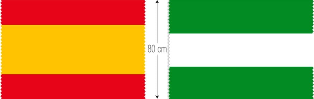 Diferencia entre bandera de España y Andalucía