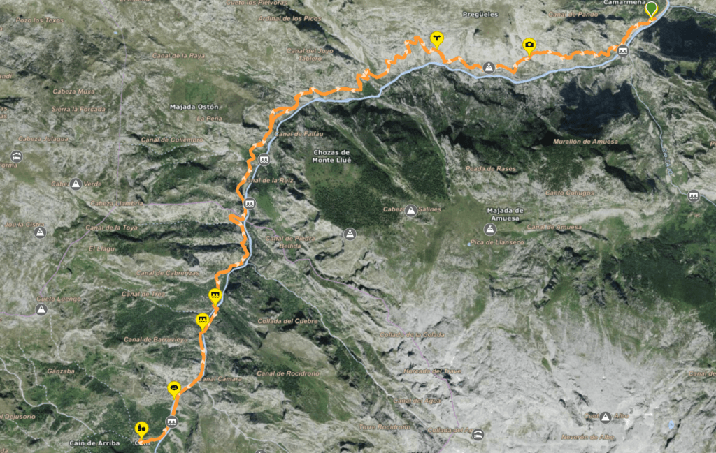 Ruta del Cares ( Poncebos - Cain - Poncebos )