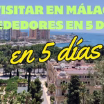 Qué visitar en Málaga y alrededores en 5 días - Vista panorámica del puerto de Málaga con jardines históricos y edificios modernos